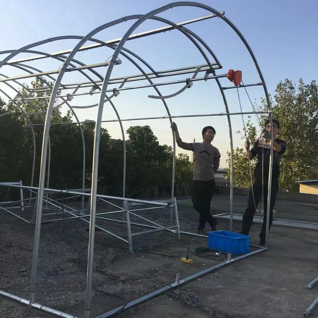 single film span Uv Protection Plastic Greenhouse for vegetables