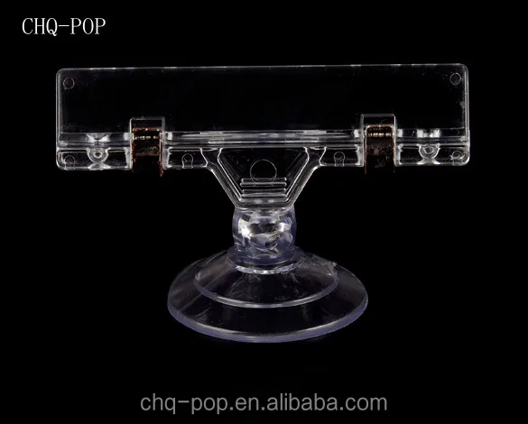 
Plastic Price Tag Holder Suction Cup POS Clip 