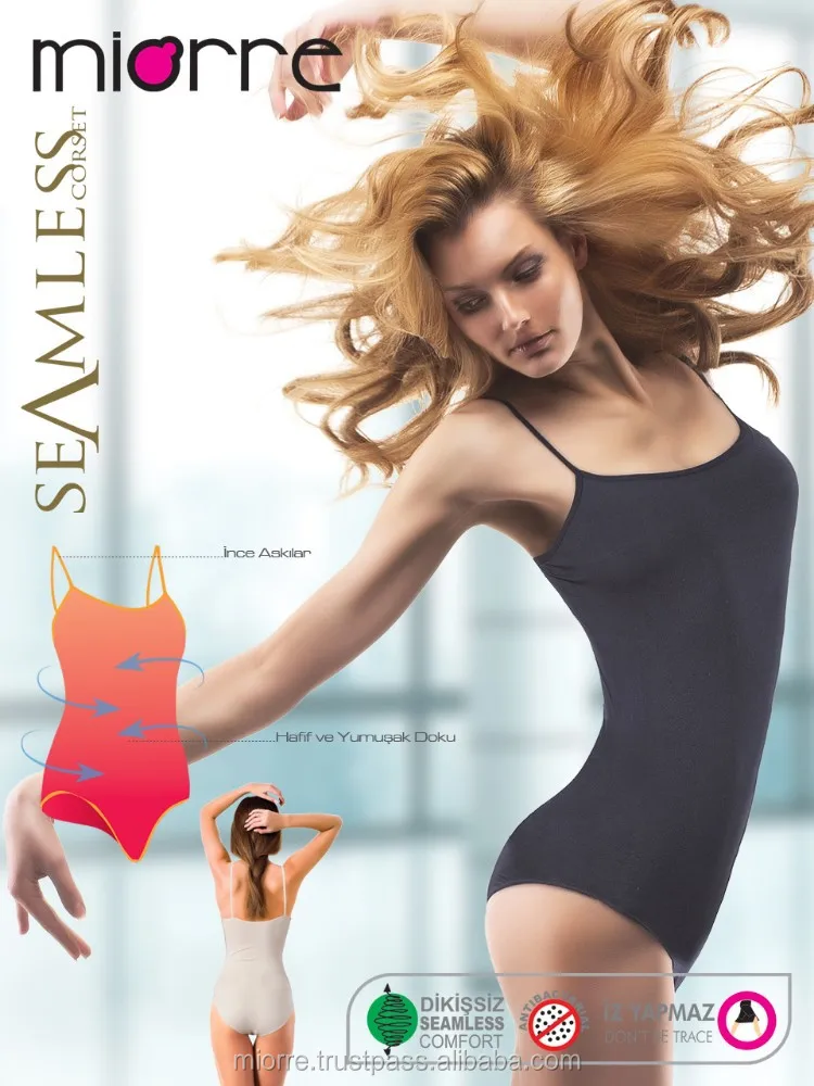 
MIORRE SEAMLESS BODY SHAPER SNAP STRING STRAP 