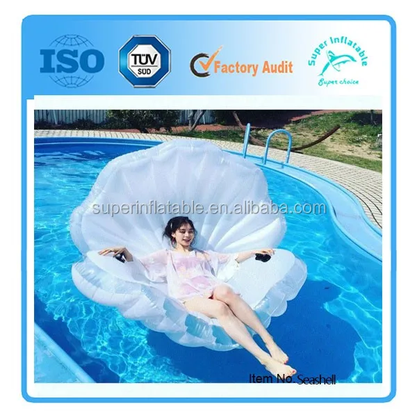 Custom Inflatable animal toy inflatable pool float seashell,seashell pool float manufacturer