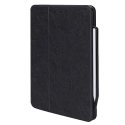 Premium Business Hand Clip Folio Stand Cover Magetic Leather Case For iPad Pro 11 Inch  With Pen Holder