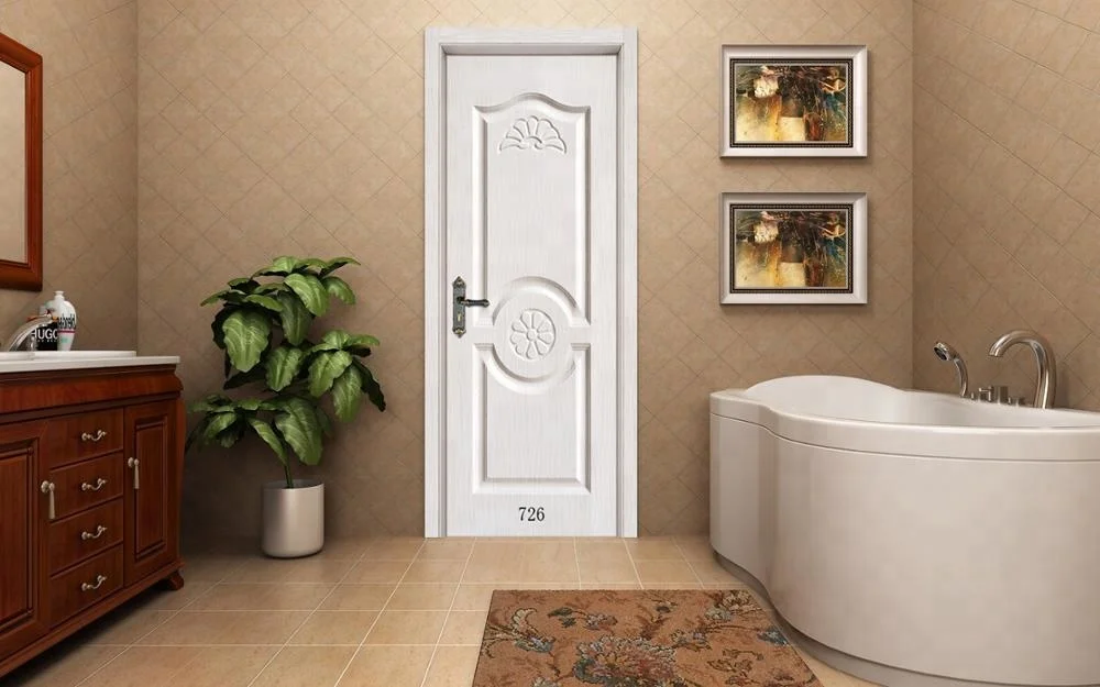 High quality wpc skin door bedroom bathroom PVC door