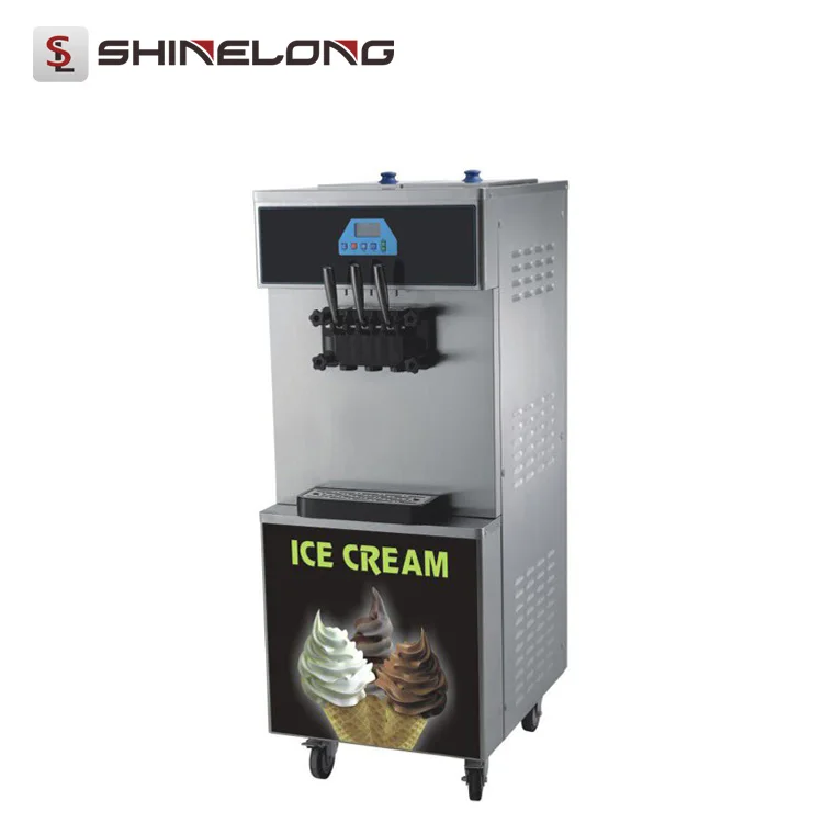 Hot Sale R492 Three Heads Yogurt Commercial Mini Soft Ice Cream Making Machine For Sale