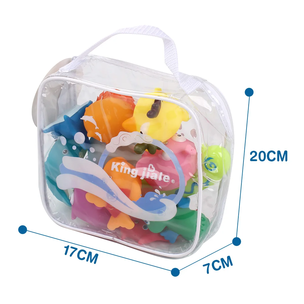 Kid Best Gift 10 PCS Set Floating Baby Bath Fishing Toy with Rod