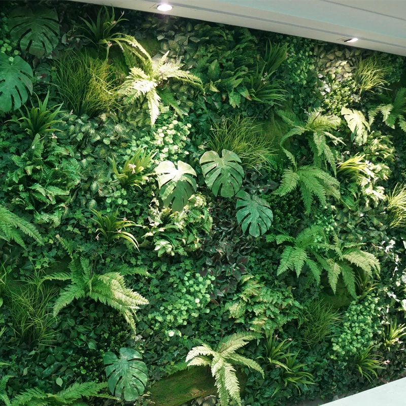 home and outdoor decoration garden wall covering cheap artificial plants vertical garden plastic green wall