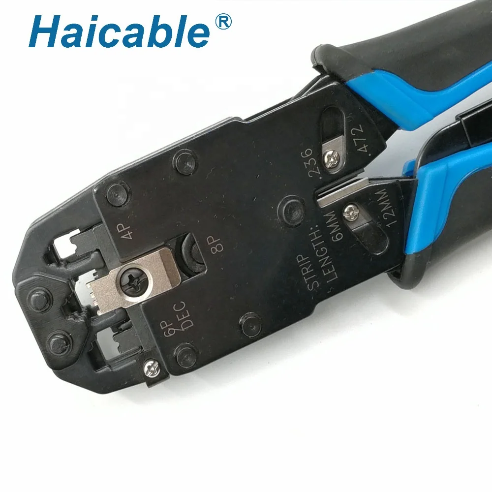 High Quality RJ45 RJ12 RJ11 Crimps strips & Cuts Tools HT-2008R networking maintenance tools