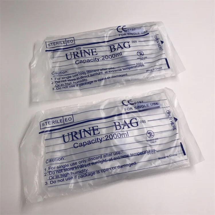 Medical disposable economic 2000ml urine collection bag