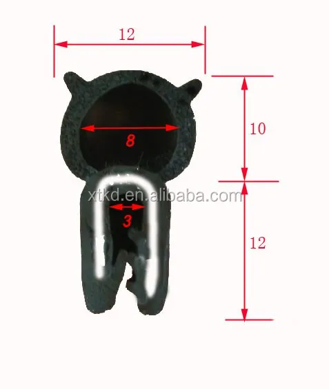 Electric cabinet seal strip/machine cabinet rubber strip/kitchen cabinet door seal