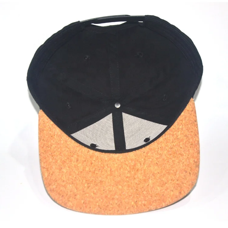 Welcome to make your design cork snapback cap flat brim cap with patch logo cork