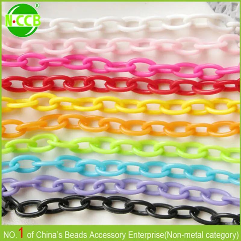 fancy colorful long plastic chain