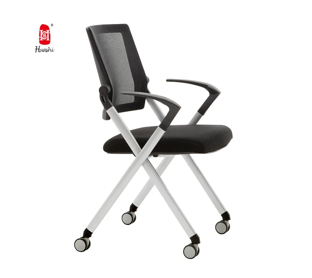 Modern Office Chair Competitive Foldable Design With Mesh Fabric Metal Aluminum Nylon Materials for Home Office Conferences