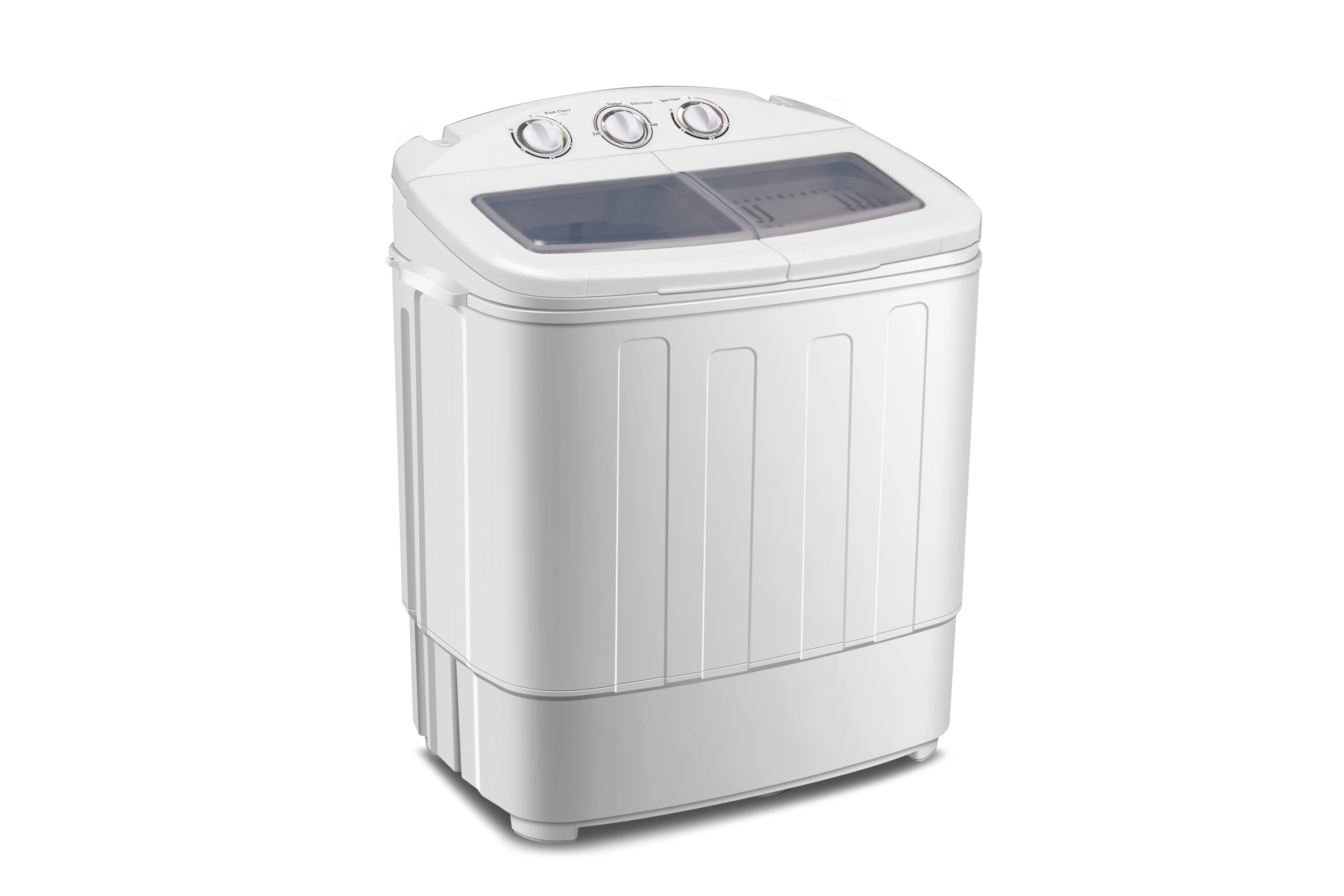 twin tub mini front loading washing machine with spin dry