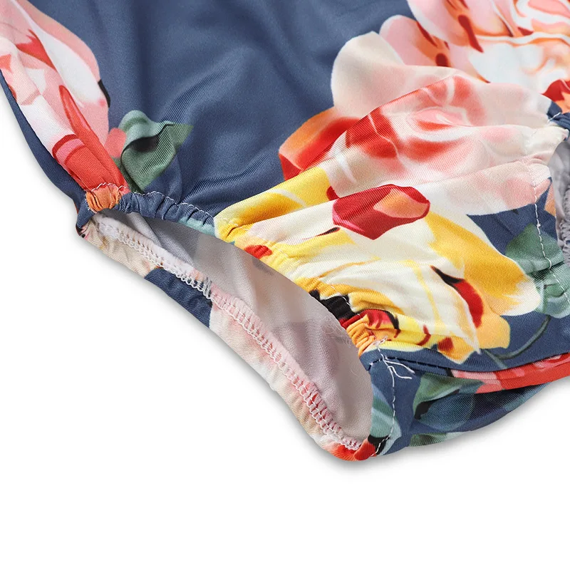 
Newborn lace bow rompers Infant floral print Bodysuit Baby Kids Girl Romper Jumpsuit Clothes Outfits 