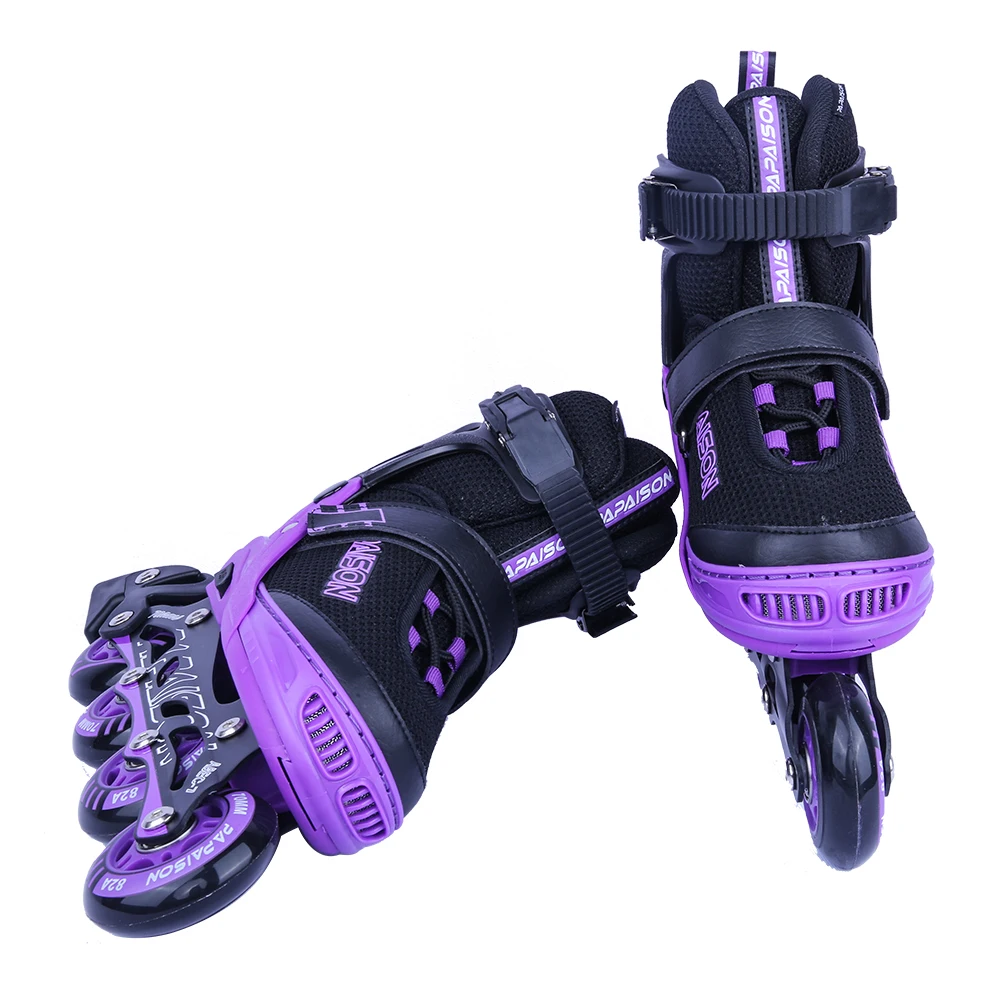 Purple white color new model design inline roller skates produce in China RTS