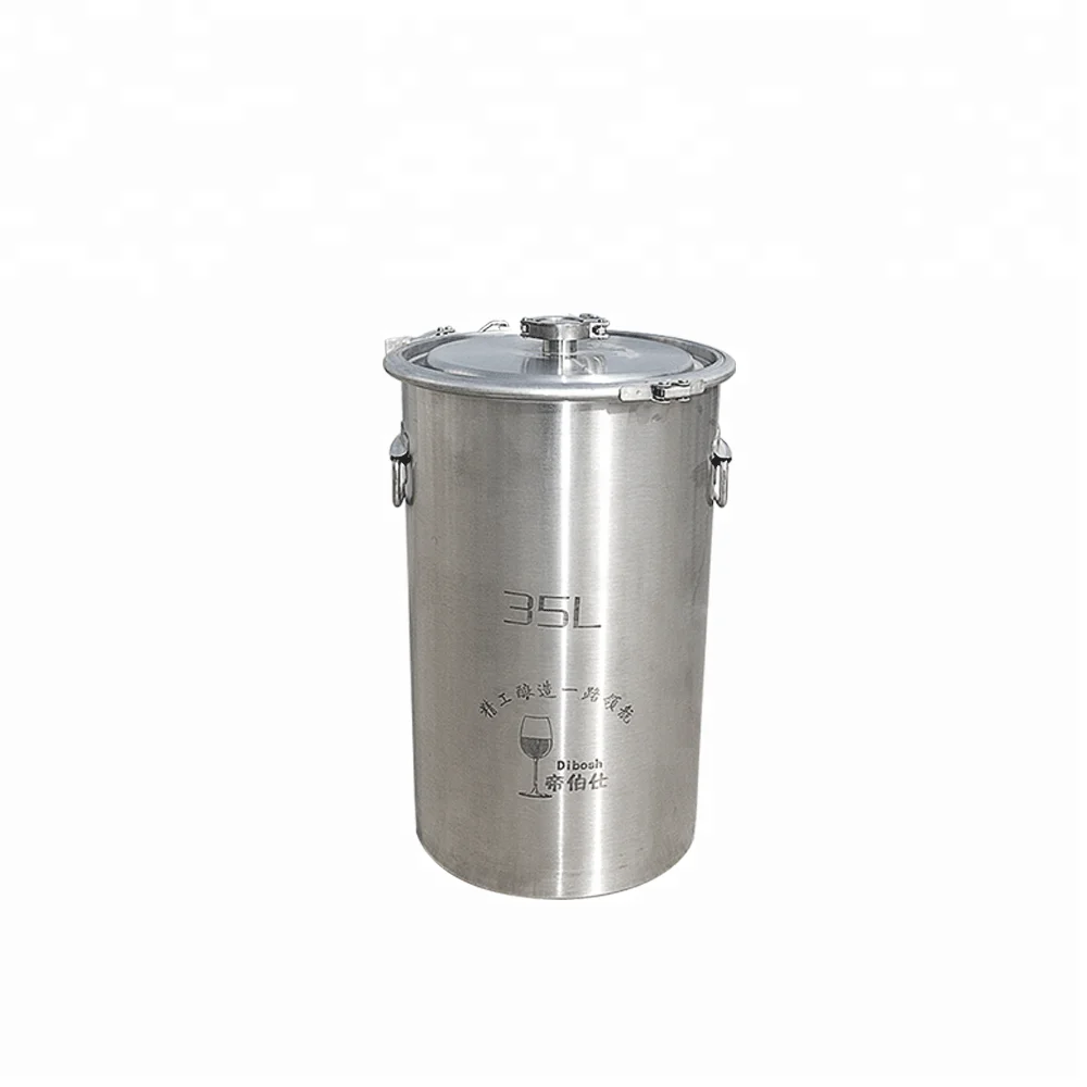  35L ковш 304ss цилиндрический пивоваренный ферментер для
