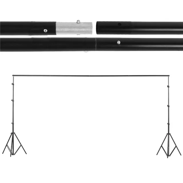Photo Studio Photography Background Support Stand Photo Backdrop Crossbar Kit Photography 2.8*3M