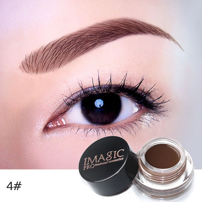 With brush smooth eyebrow cream kits black eyebrow tint gel