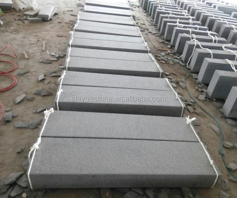 
Chinese G654 Flamed Granite Kerbstones For Park/Garden Decoration 