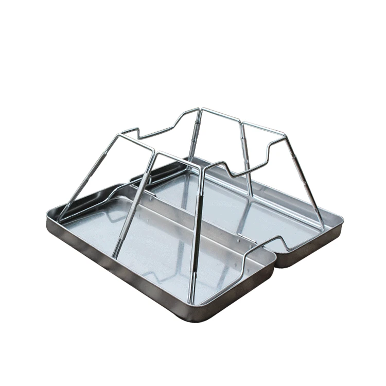 Стальной гриль для барбекю на древесном угле, портативная складная печь для барбекю, кемпинга на открытом воздухе