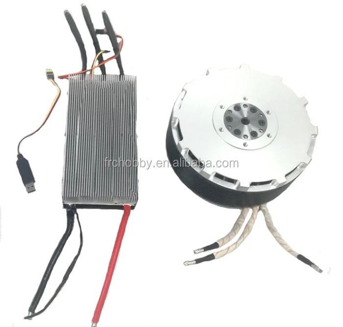 202/80 powerful bldc motors with 120v 500A esc for electric mega drone