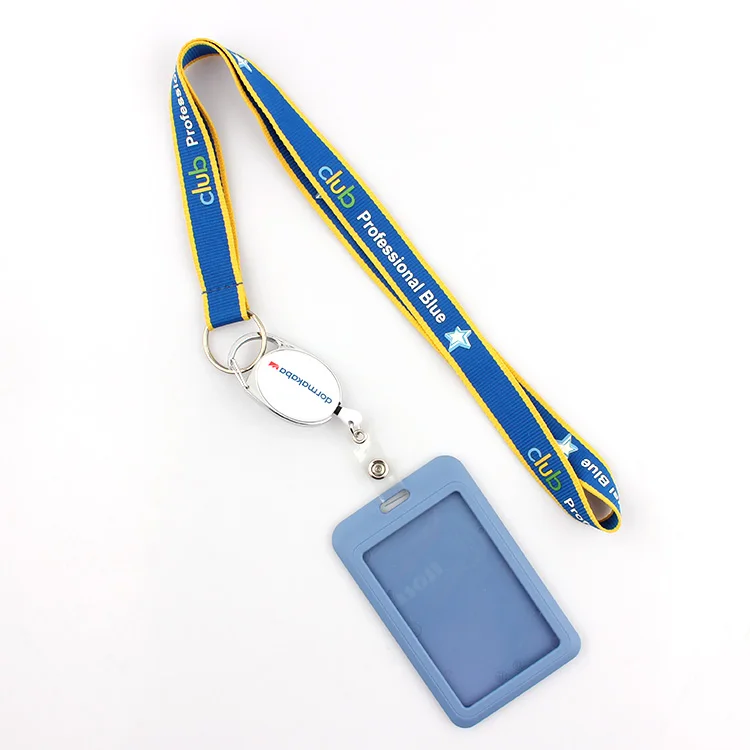 id card holder with retractable lanyard