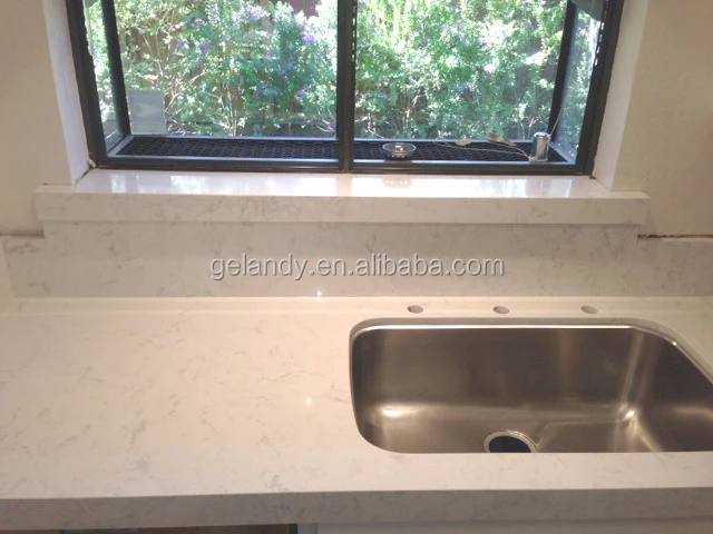 
quartz shower walls window sill 