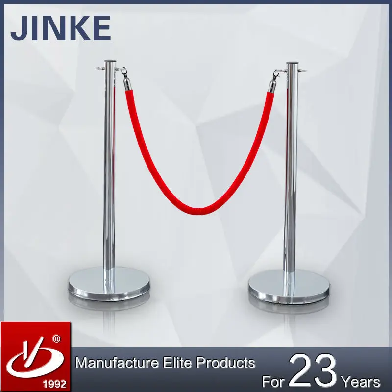 Wholesale Price Bank Queue Line Control Barrier Galvanized Railings Rope Bollards