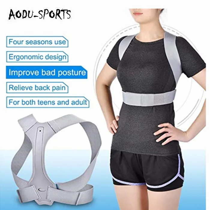  Высшее качество компрессионная неопрена поддержка спины регулируемая спинка Корректор осанки