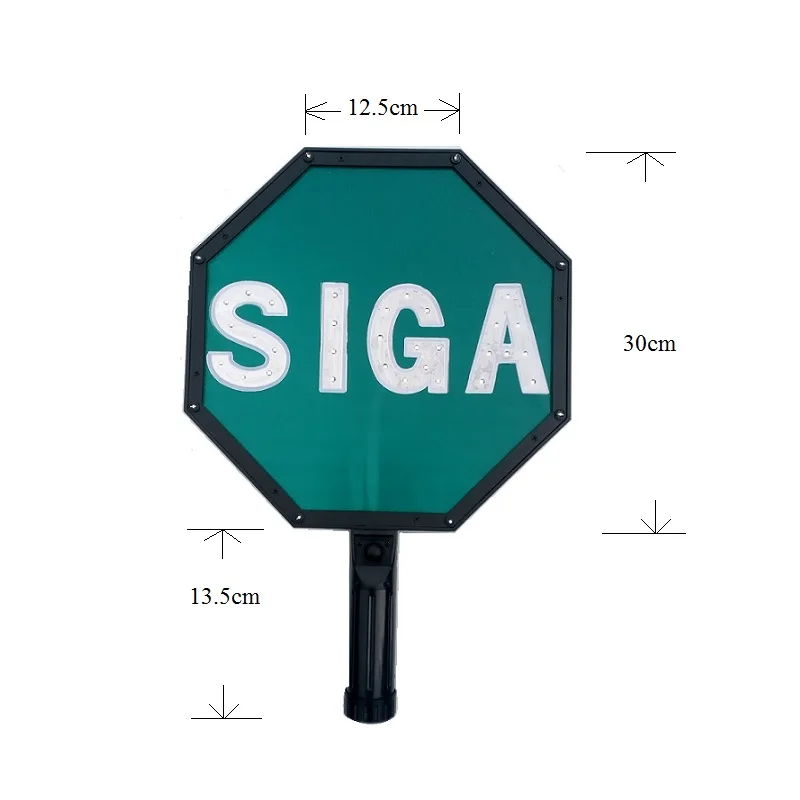 rechargeable green hand held stop slow led paddle boards