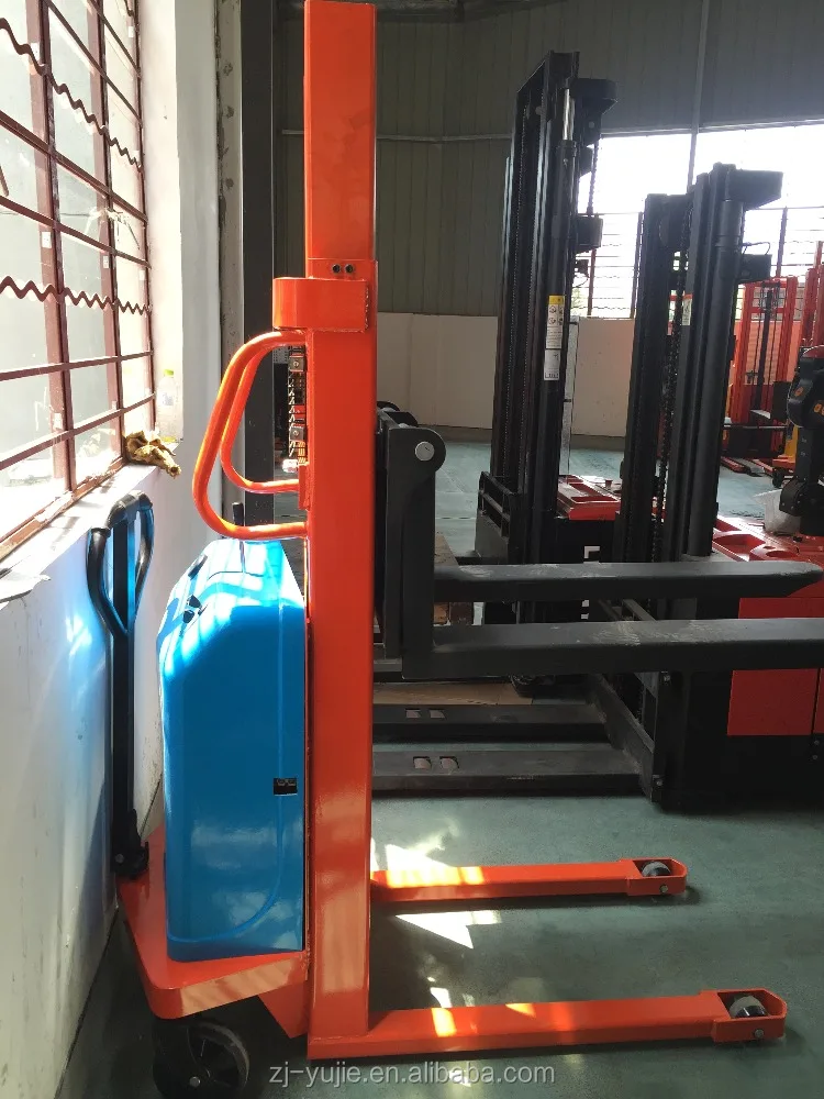 Горячая Распродажа 1,0/2,0 T б/у Электрический вилочный погрузчик полуэлектрический штабелер