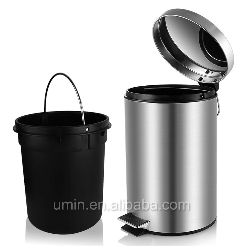 Stainless Steel Foot Pedal Dustbin