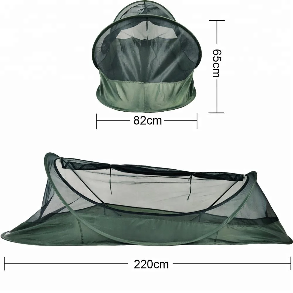 Small Packing Single Folding Beach Shelter Camping Hiking Tactical Outdoor  Mosquito Net Tent