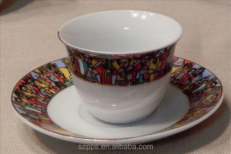Jebena ethiopia Traditional Coffee Set Ethiopian Coffee cups with Saba art 27pcs