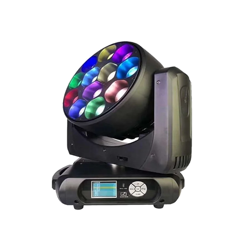 Светодиодные диско-лампы по заводской цене, 12x40 Вт, 4 в 1, движущаяся головка, масштабируемый свет для сцены