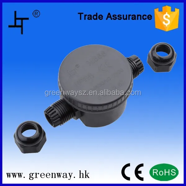 24A 450V AC ip66 waterproof terminal block box with cable glands