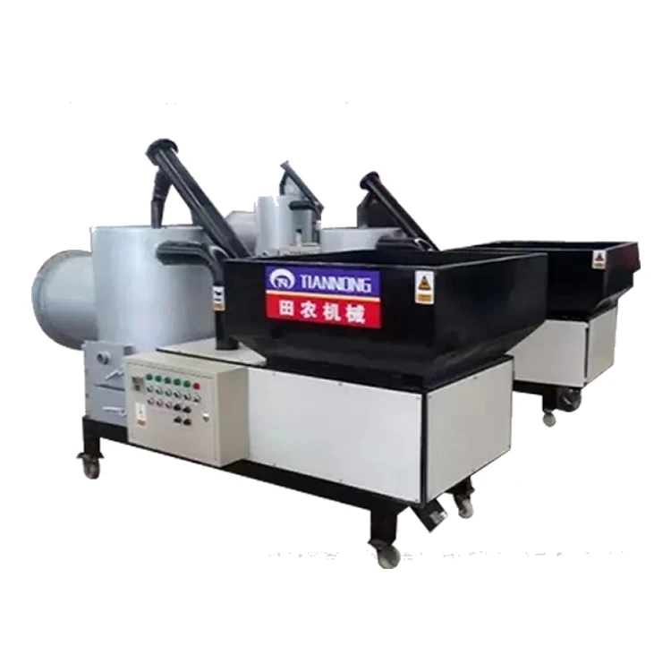 biomass wood chips/sawdust pellet burner connect with aluminum melting furnace