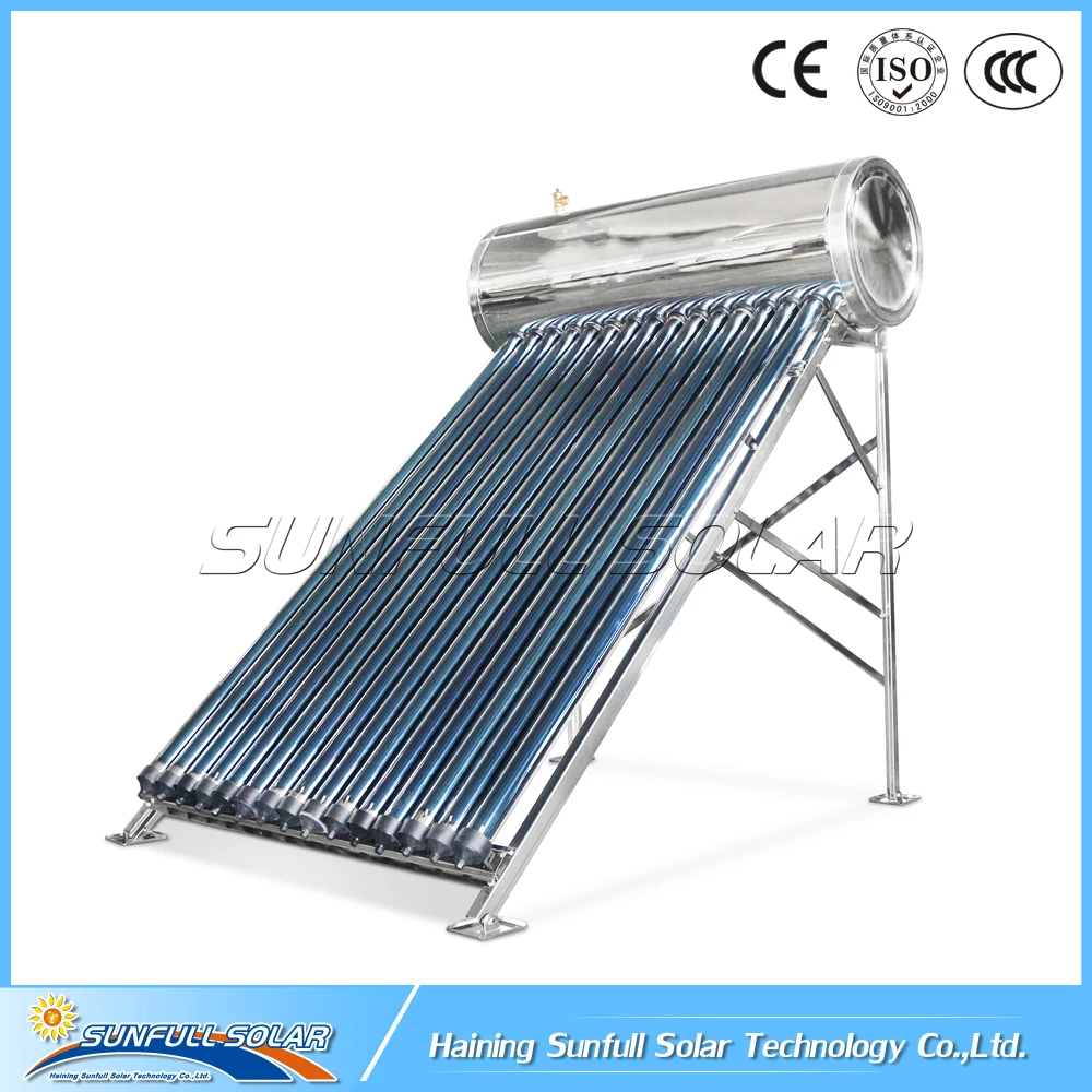 
New design compact pressurized stainls steel solar water heater 150L 