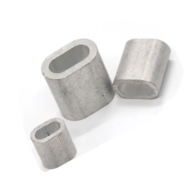 High quality fittings hardware 2.5mm aluminum sleeve feffules sling for wire rope