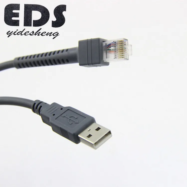 
Factory customized compatible new 1.8M gray m icro USB to Rj45 cable for scanner and printer 