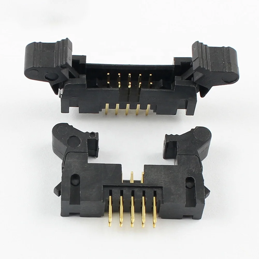 
OEM Ejector header connectors Pitch 2.54mm 2x5 Pins SMT Right Angle Type PCB board Plating Gold or Tin Customized service 