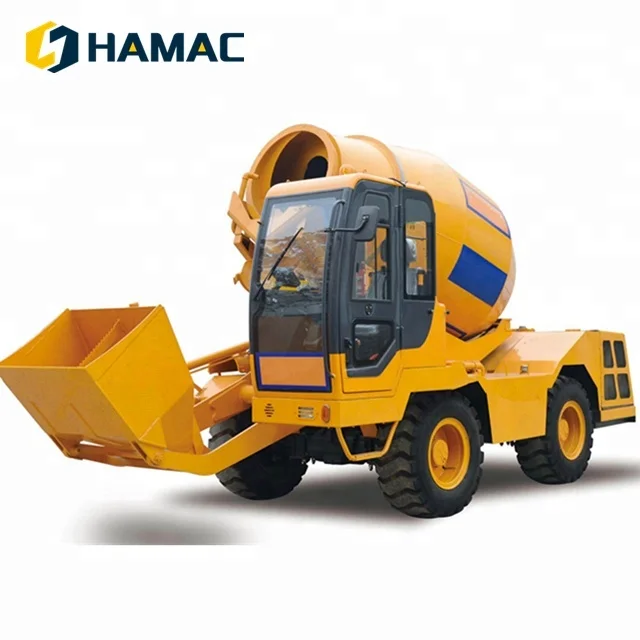 HAMAC good quality 4m3 self-loading mobile concrete mixer