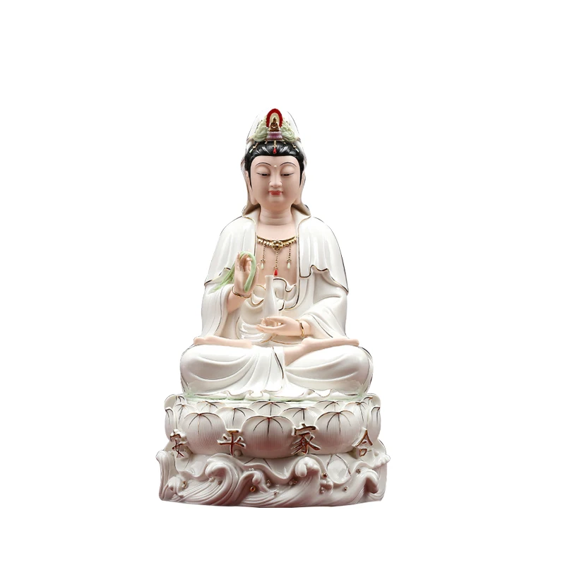 Religious Crafts Ceramic  Guanyin  Statue
