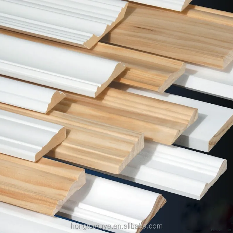 
Covered with PVC or Woodgrained Paper MDF or Solid Wood Baseboard 