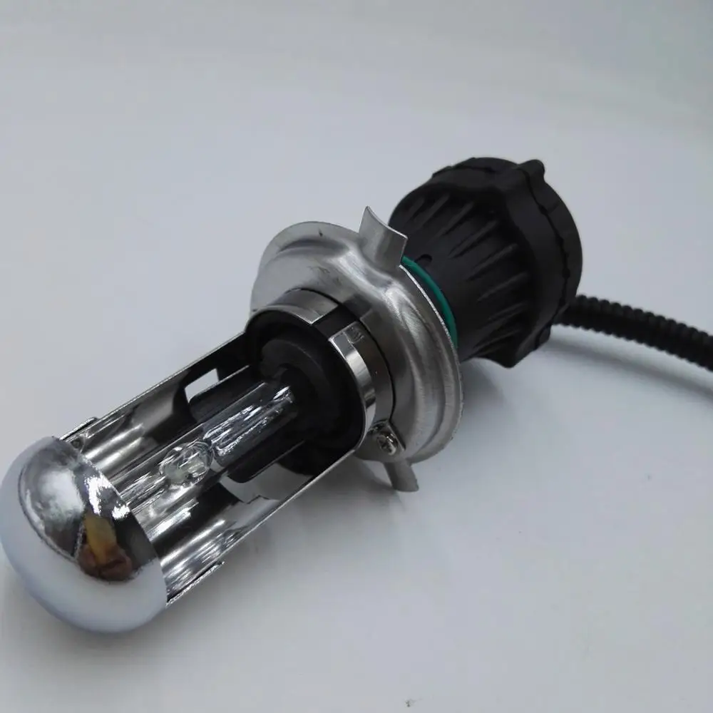 2018 Landjoy H4 car hid xenon high low beam bulb 36w with big waterproof wire cable 55W fits all xenon bulbs