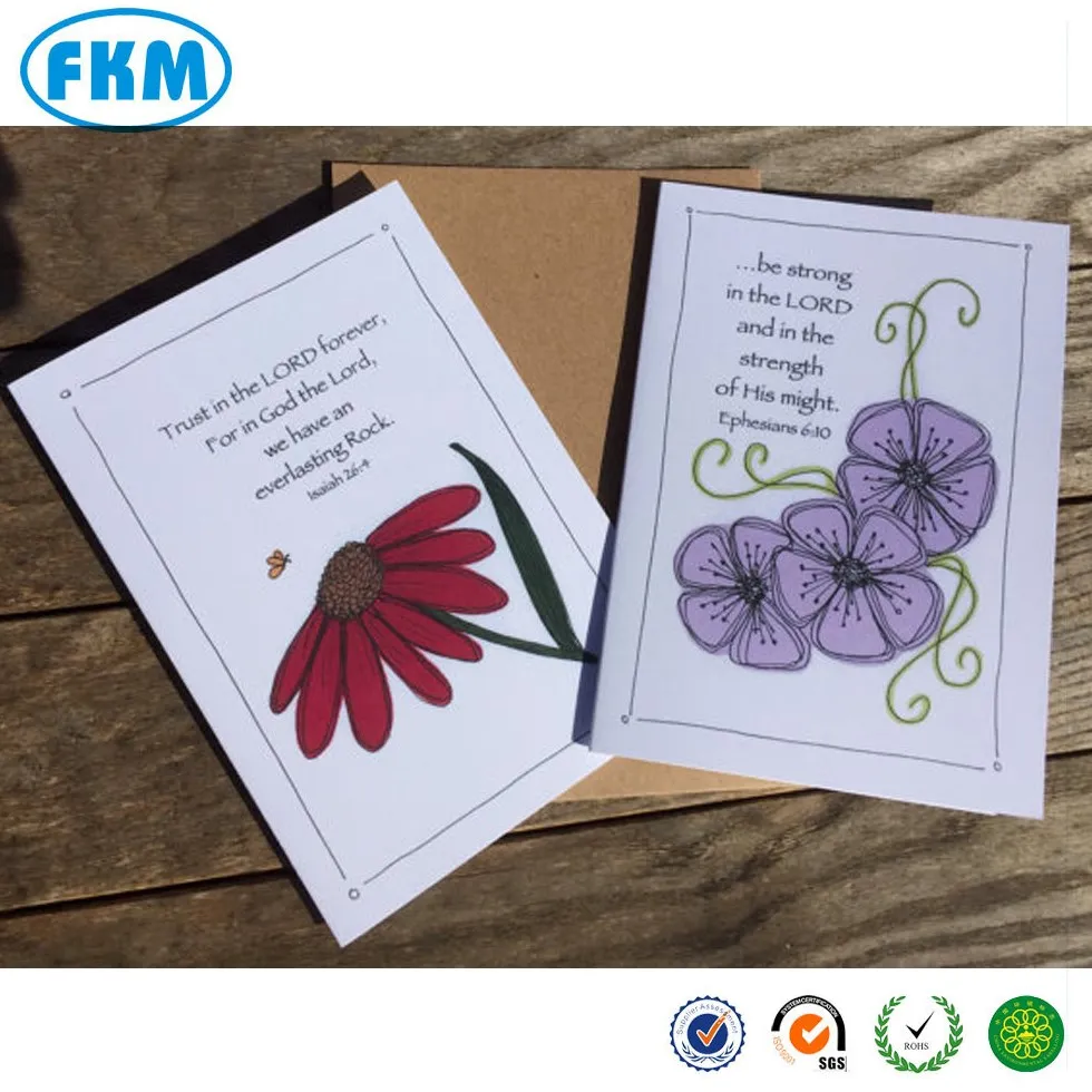 Набор из 6 христианских поздравительных открыток