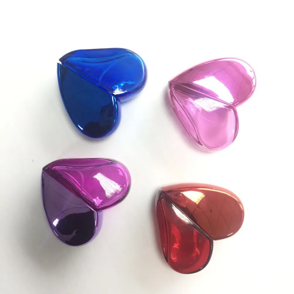 unique design high quality gold pink 20ml heart shape perfume bottle atomizer