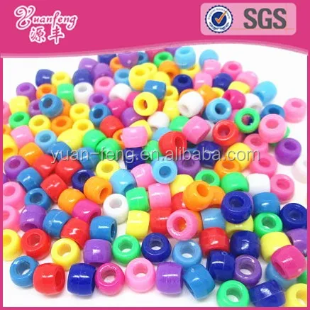 Children DIY Toys Transparent 6mm Pony Beads Acrylic Beads Wholesale