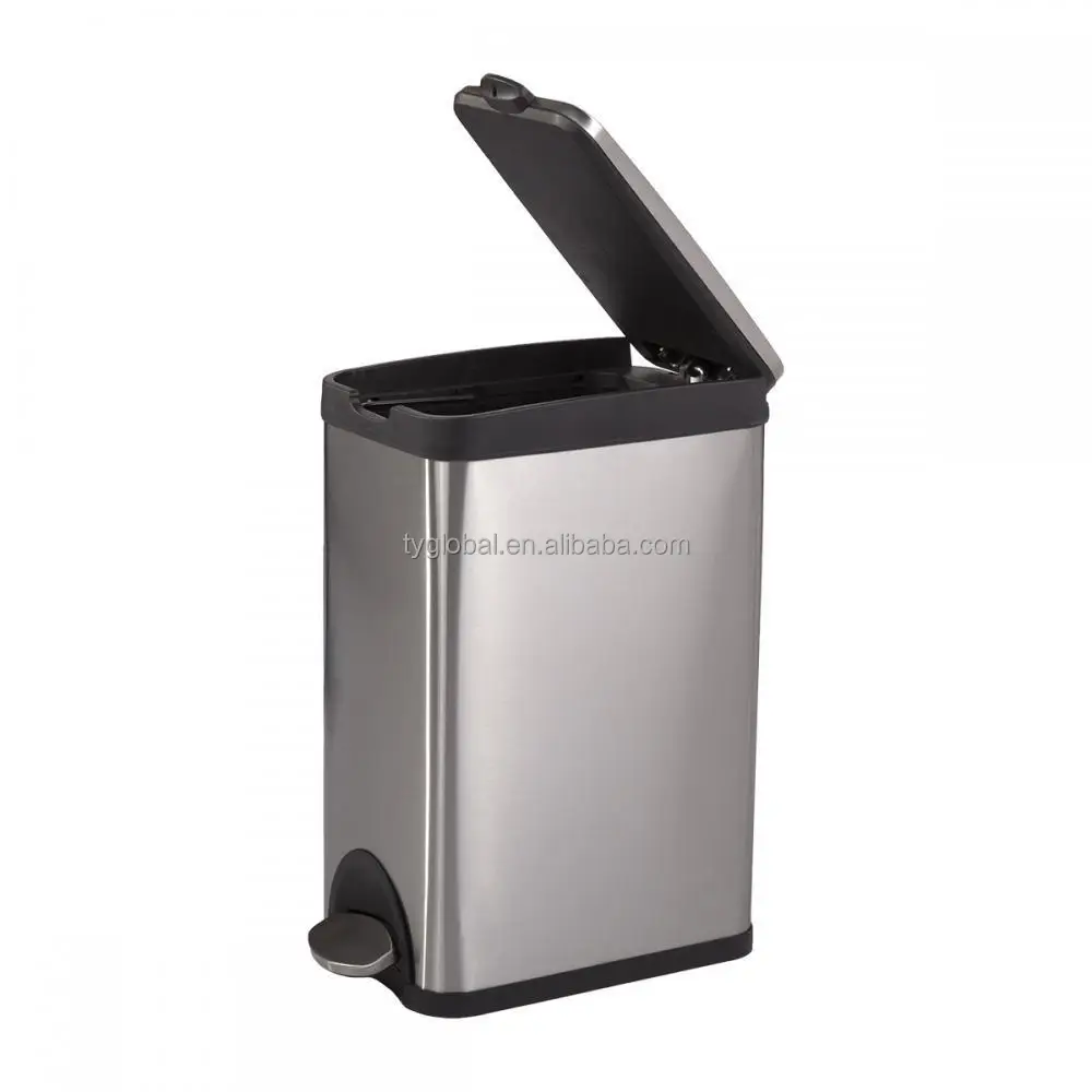 
15L kitchen trash can metal pop-up 