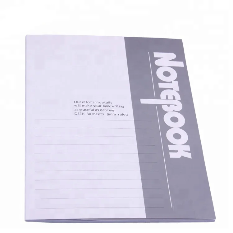 manufacturer hot selling promotional gift cheap sutdent exercise book with custom logo