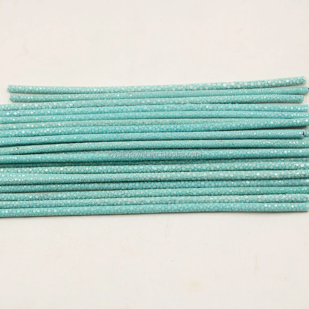 3mm/4mm/5mm/6mm Shinning Genuine Stingray Leather Cord For Jewelry Making Suppliers, Stingray Skin From LOYALTY